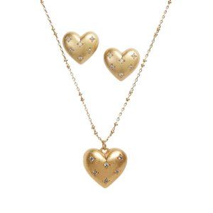 Kate Spade My Precious Heart Crystal Necklace SET